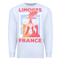 White limoges t  shirt limoges france gallic rooster t  shirt Premium Sweatshirt - linhVisuals