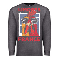Charcoal Heather limoges t  shirt limoges france gallic rooster t  shirt Premium Sweatshirt - linhVisuals