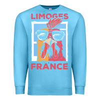 Ocean Blue limoges t  shirt limoges france gallic rooster t  shirt Premium Sweatshirt - linhVisuals