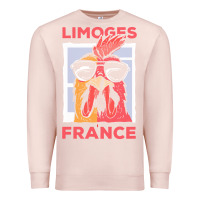 Pale Pink limoges t  shirt limoges france gallic rooster t  shirt Premium Sweatshirt - linhVisuals
