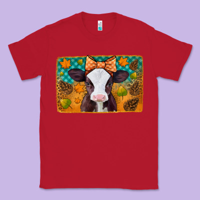 Autumn Baby Cow Classic Tee Designed By Jasminsmagicworld