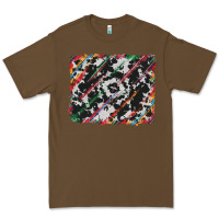 Cacao cowhide and serape background Premium Tee - RanaPortraitStore