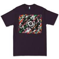 Plum cowhide and serape background Premium Tee - RanaPortraitStore