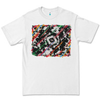White cowhide and serape background Premium Tee - RanaPortraitStore