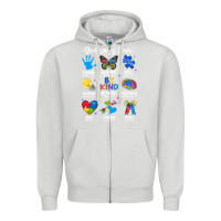 Dove Grey god says i am autism Zipper Hoodie - JahusDesignShop