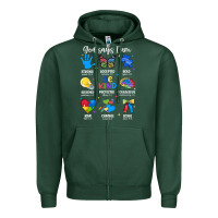 Sports Green god says i am autism Zipper Hoodie - JahusDesignShop