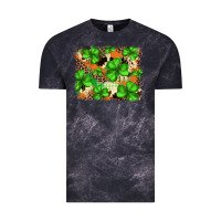 Cloud Black st.patricks plaid  green glitter cowhide  leopard Vintage Tee - FaDigitalArtStudio