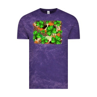 Cloud Purple st.patricks plaid  green glitter cowhide  leopard Vintage Tee - FaDigitalArtStudio