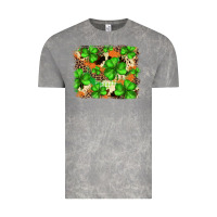 St.patricks Plaid  Green Glitter Cowhide  Leopard Vintage Tee | Teevron