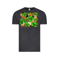 Vintage Black st.patricks plaid  green glitter cowhide  leopard Vintage Tee - FaDigitalArtStudio