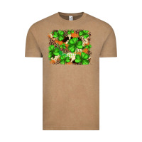 Vintage Coffee st.patricks plaid  green glitter cowhide  leopard Vintage Tee - FaDigitalArtStudio