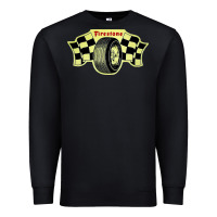 Black firestone one racing Premium Sweatshirt - linhVisuals
