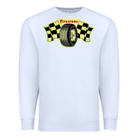 White firestone one racing Premium Sweatshirt - linhVisuals