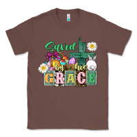 Chestnut Saved by his grace Easter Classic Tee - CowGirlArtShop