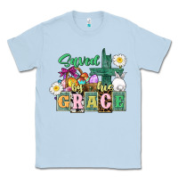Dusty Blue Saved by his grace Easter Classic Tee - CowGirlArtShop