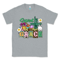 Heather Grey Saved by his grace Easter Classic Tee - CowGirlArtShop