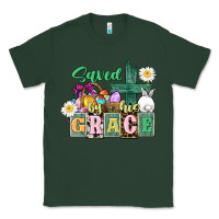 Sports Green Saved by his grace Easter Classic Tee - CowGirlArtShop