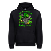 Black st.patricks day my french bulldog is my lucky char Urban Hoodie - RanaPortraitStore