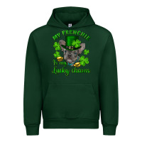 Forest Green st.patricks day my french bulldog is my lucky char Urban Hoodie - RanaPortraitStore