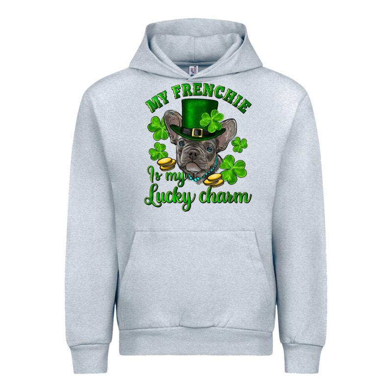 St.patricks Day My French Bulldog Is My Lucky Char Urban Hoodie by RanaPortraitStore | Teevron