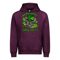Mauve Wine st.patricks day my french bulldog is my lucky char Urban Hoodie - RanaPortraitStore