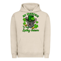 Pigment French Oak st.patricks day my french bulldog is my lucky char Urban Hoodie - RanaPortraitStore
