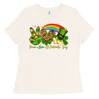 Bone Peace love St. Patrick's Day Ladies Tee - OliviaCreatesArt