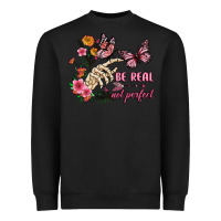 Black be real not perfect Heavyweight Sweatshirt - JahusDesignShop