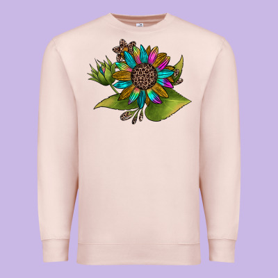 Western Sunflower Premium Sweatshirt Designed By Jahusdesignshop