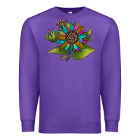 Purple western sunflower Premium Sweatshirt - JahusDesignShop