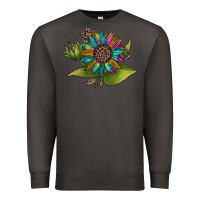Smoke western sunflower Premium Sweatshirt - JahusDesignShop