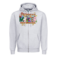 Heather Grey difference maker paraprofessional Zipper Hoodie - JahusDesignShop