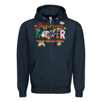 Navy difference maker paraprofessional Zipper Hoodie - JahusDesignShop