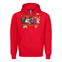 Red difference maker paraprofessional Zipper Hoodie - JahusDesignShop