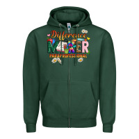 Sports Green difference maker paraprofessional Zipper Hoodie - JahusDesignShop