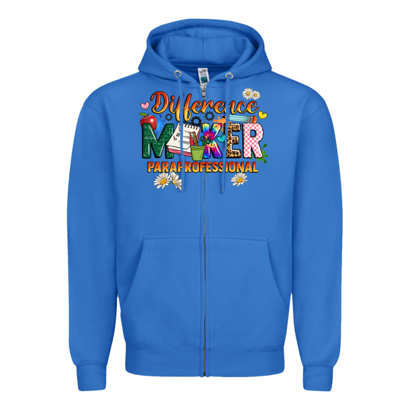Difference Maker Paraprofessional Zipper Hoodie by JahusDesignShop | Teevron
