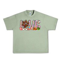 Oil Green Easter love dog paw Urban Heavy Tee - BundleAndBundleShop