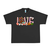 Pigment Black Easter love dog paw Urban Heavy Tee - BundleAndBundleShop