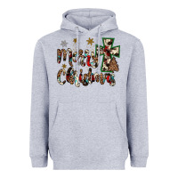 Heather Grey merry christmas Heavyweight Hoodie - JahusDesignShop