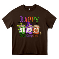 Chocolate Brown happy halloween jars Heavy Core Tee - CowGirlArtShop