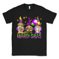 Black mardi gras with gnomies Classic Tee - HowdyJamesFarm