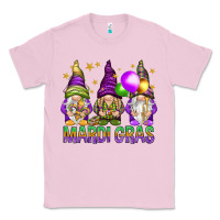 Bubblegum Pink mardi gras with gnomies Classic Tee - HowdyJamesFarm