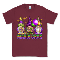 Burgundy mardi gras with gnomies Classic Tee - HowdyJamesFarm