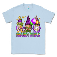 Dusty Blue mardi gras with gnomies Classic Tee - HowdyJamesFarm