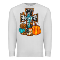 Dove Grey thankful cross Premium Sweatshirt - JahusDesignShop