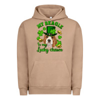 Pigment Burro st.patricks day my beagle is my lucky charm Urban Hoodie - RanaPortraitStore