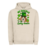 Pigment French Oak st.patricks day my beagle is my lucky charm Urban Hoodie - RanaPortraitStore