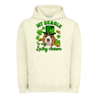 Pigment Pistachio st.patricks day my beagle is my lucky charm Urban Hoodie - RanaPortraitStore