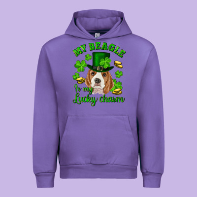 St.patricks Day My Beagle Is My Lucky Charm Urban Hoodie Designed By Ranaportraitstore