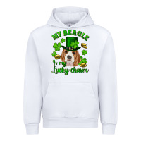 White st.patricks day my beagle is my lucky charm Urban Hoodie - RanaPortraitStore